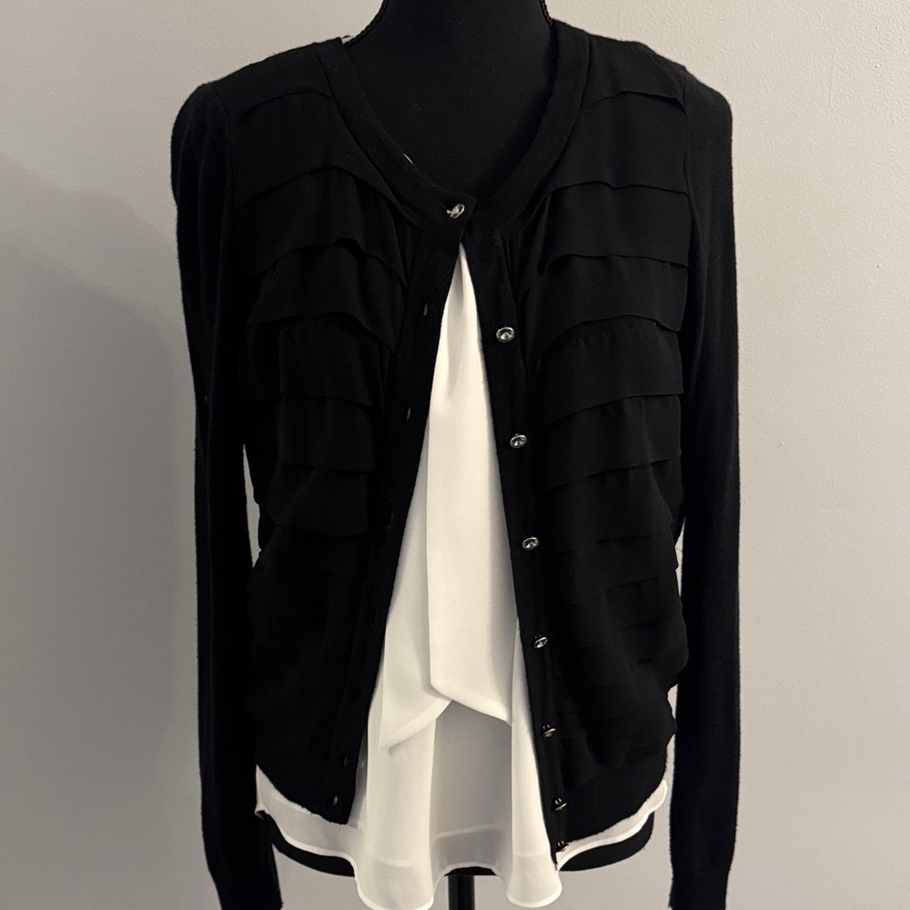 Ann Taylor Black Cardigan Sweater